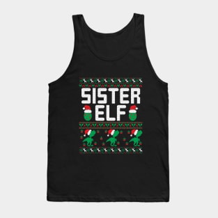 Christmas Sister Elf Gifts | Ugly Christmas Gifts Tank Top